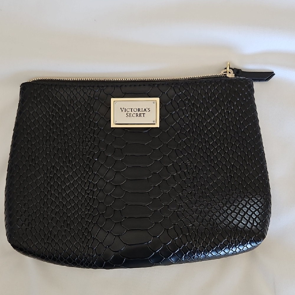 Victoria's Secret Black Textured Clutch